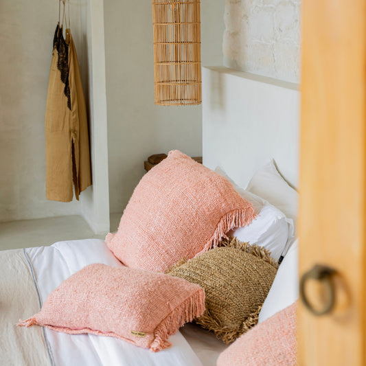 The Oh My Gee Cushion Cover | Salmon Pink