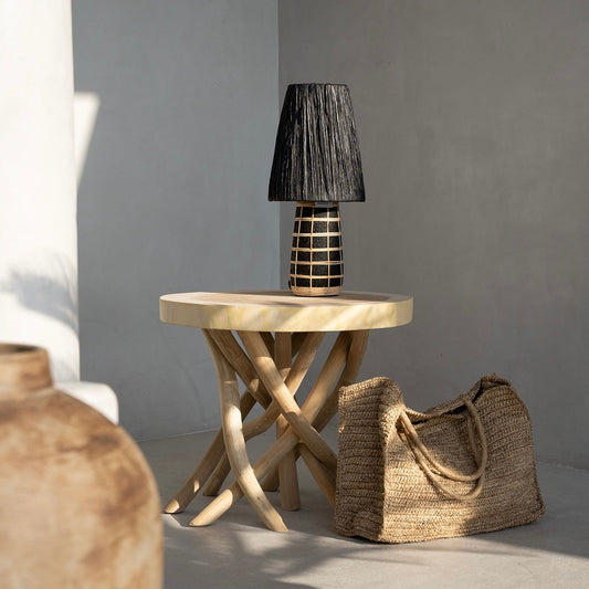 The Naxos Table Lamp | Black Natural
